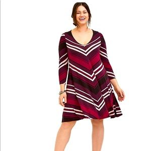 *TORRID* - striped swing dress